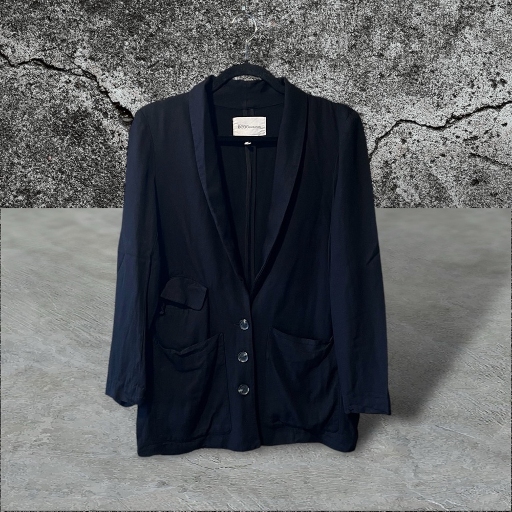 BCBGeneration Black Rayon Blazer